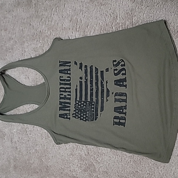 Dirty Doe Tops - American Badass Tank Top By Dirty Doe